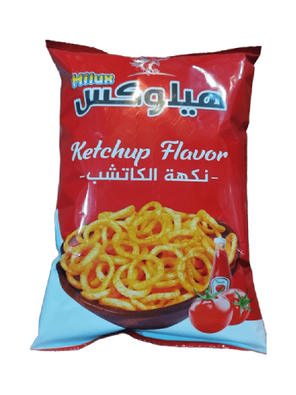 بطاطا هايلوكس حلقات بالكتشب